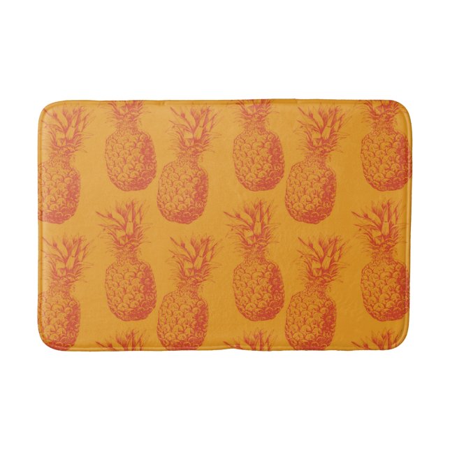Tapis De Bain Motif transparent avec ananas (Devant)