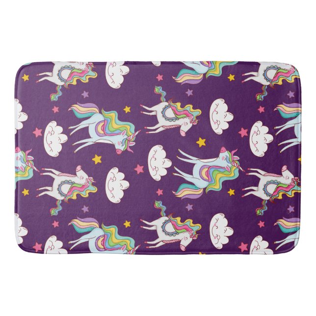 Tapis De Bain Motif Unicorn Funny Magic Horse (Devant)