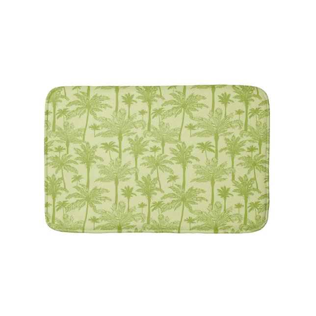 Tapis De Bain Motif vert de palmiers (Devant)