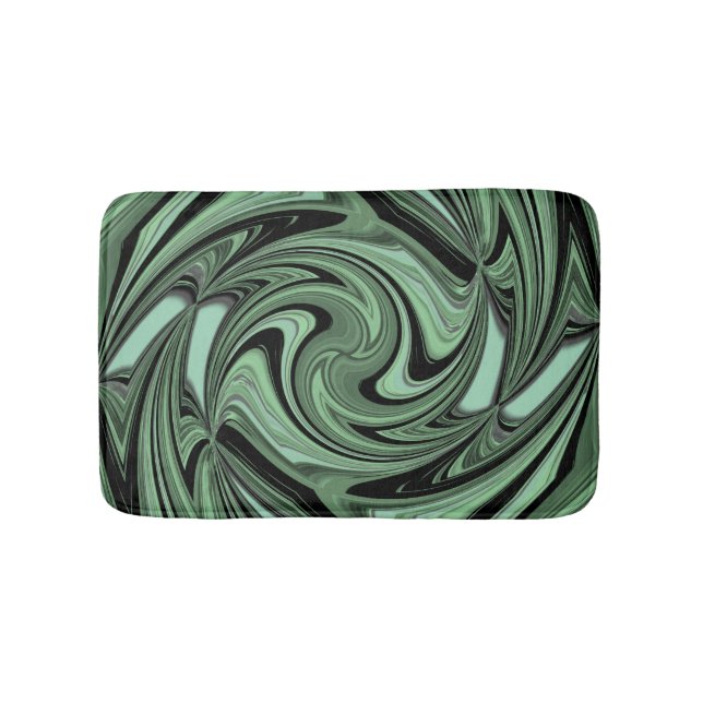 Tapis De Bain Motif vert moyen (Devant)