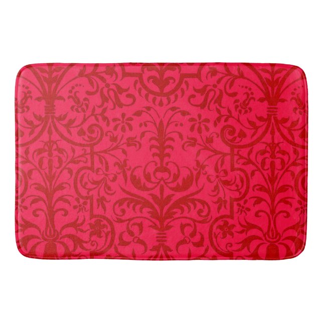 Tapis De Bain Motif victorien rouge (Devant)