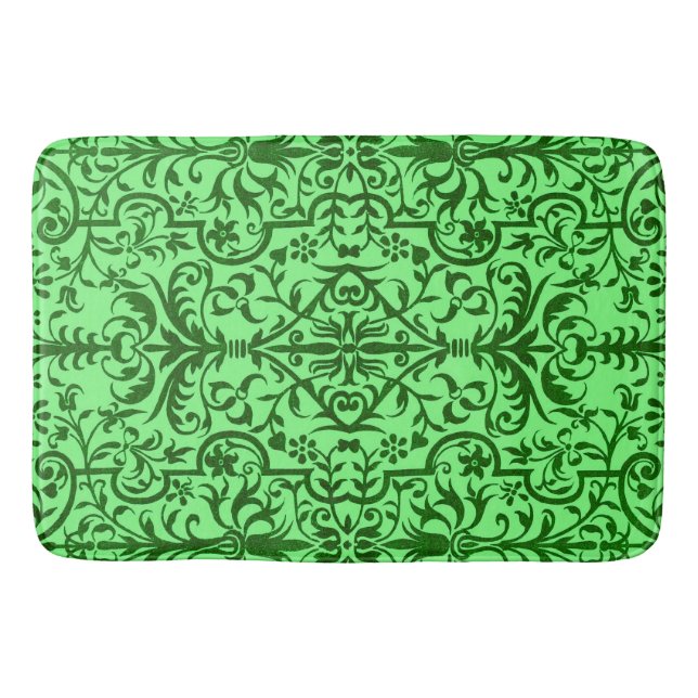 Tapis De Bain Motif victorien vert (Devant)