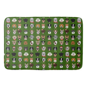Tapis De Bain Motif visage chien de Noël