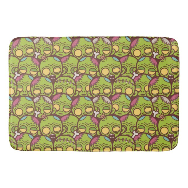 Tapis De Bain Motif Zombie Head sans joint (Devant)