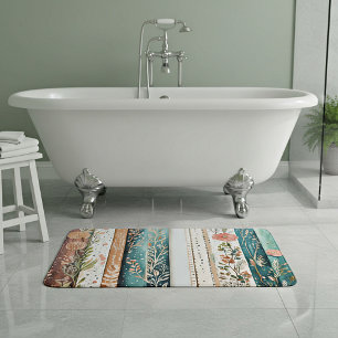 Tapis De Bain Motifs mixtes shabby chic
