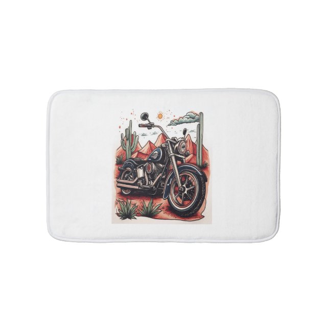 Tapis De Bain Moto dans le désert Cactus Western Set (Devant)