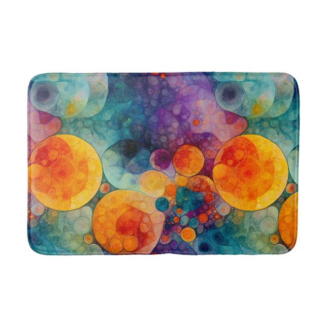 Tapis De Bain Moyenne dynamique de dérive solaire fractale (Devant)