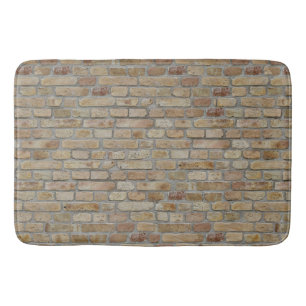 Tapis De Bain Mur de briques brunes Un motif original
