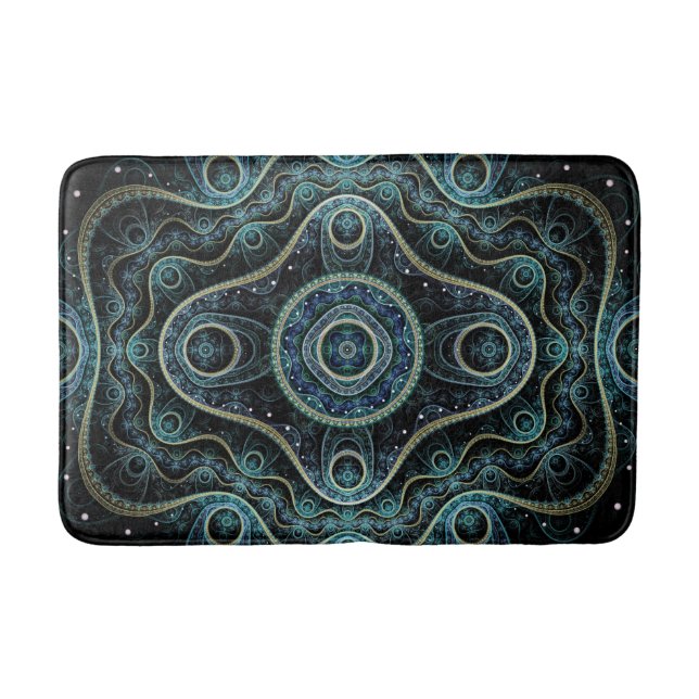 Tapis De Bain Mystique Grand Royal Julian Fractal Mandala Art (Devant)