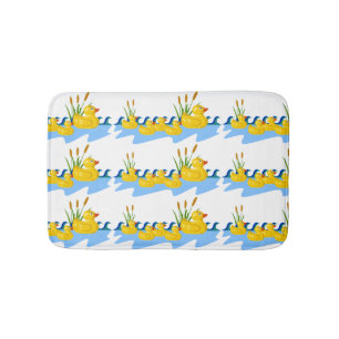 Tapis De Bain Natation en caoutchouc de famille de canard