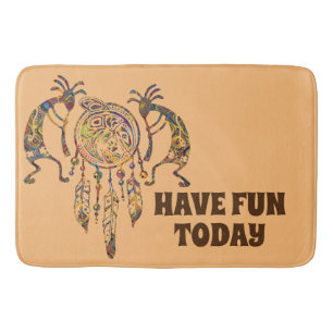 Tapis De Bain Native American Kokopelli