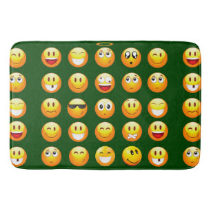 Tapis De Bain natmat de bain émoji vert foncé