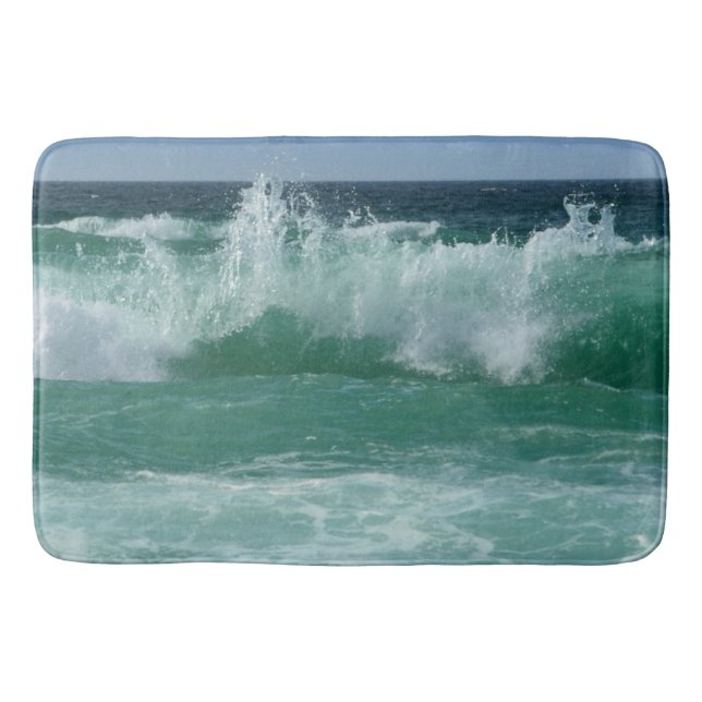 Tapis De Bain Nature Plage Mer Vagues Modèle moderne Grand (Devant)