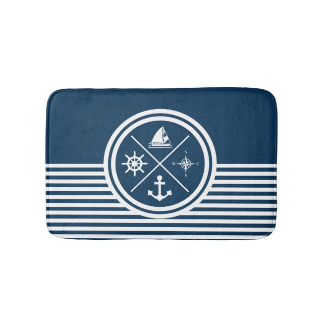 Tapis De Bain Nautical themed design (Devant)
