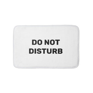 Tapis De Bain Ne pas déranger le Mat Bain Noir et Blanc tendance