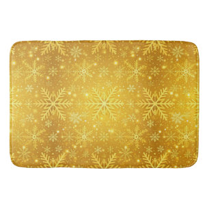 Tapis De Bain Neige dorée