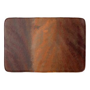 Tapis De Bain noble brun/orange foncé
