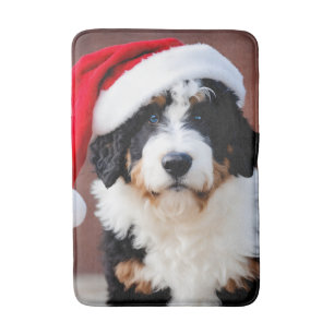 Tapis De Bain Noël Bernedoodle
