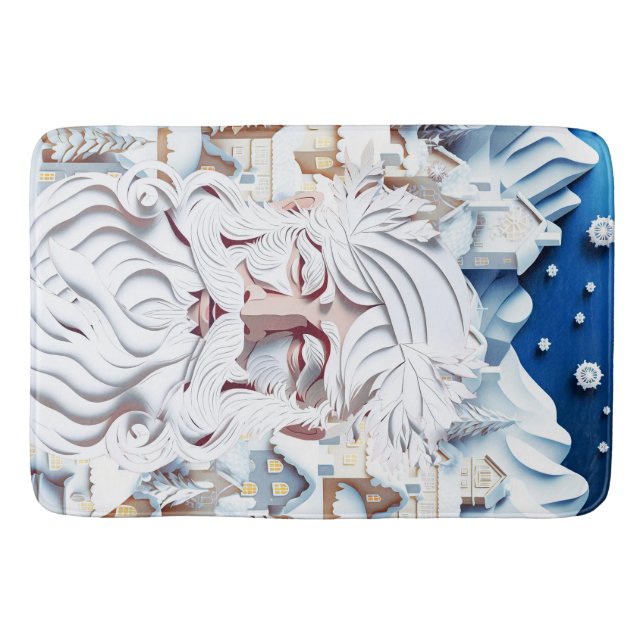 TAPIS DE BAIN NOËL BLANC (Devant)