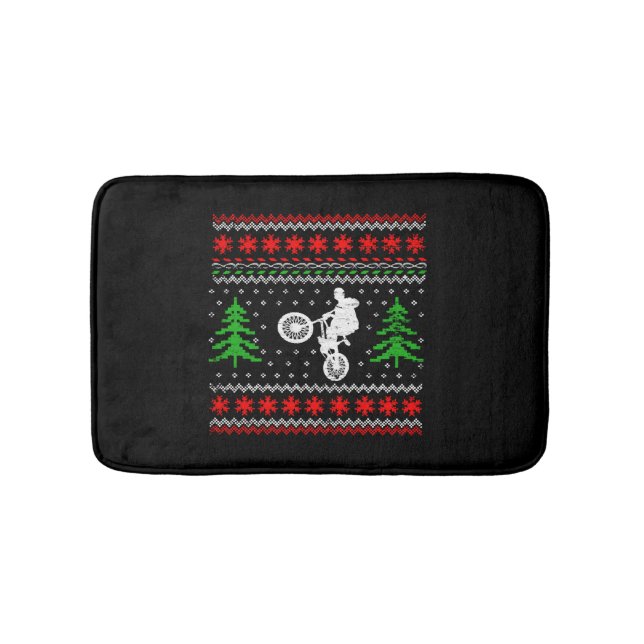 Tapis De Bain Noël BMX (Devant)