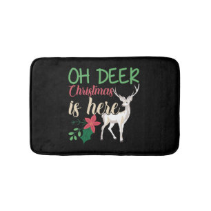Tapis De Bain noël dire cerf noël orignal dire