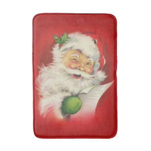 Tapis De Bain Noël du Père Noël vintage