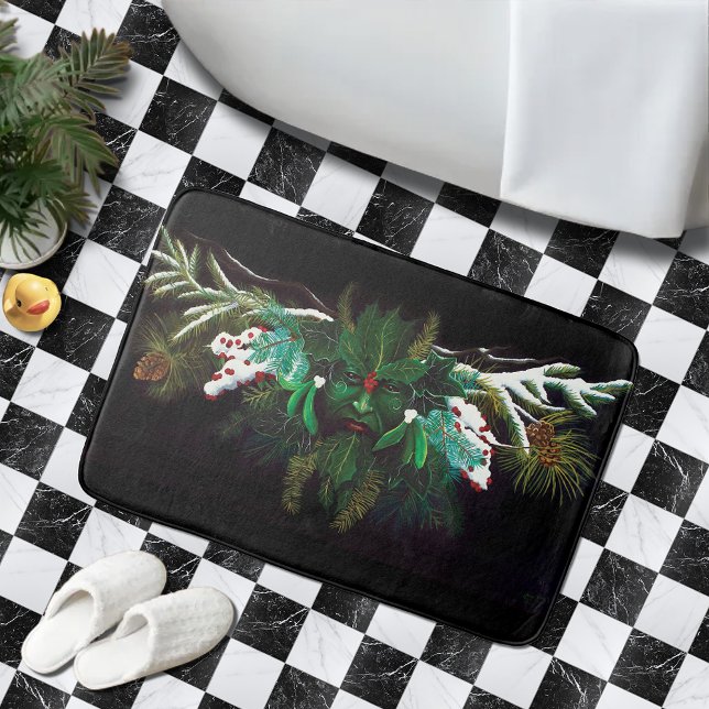Tapis De Bain Noël Homme vert (Créateur téléchargé)