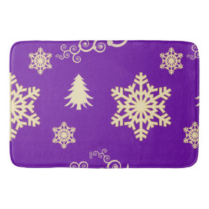 Tapis De Bain Noël pourpre