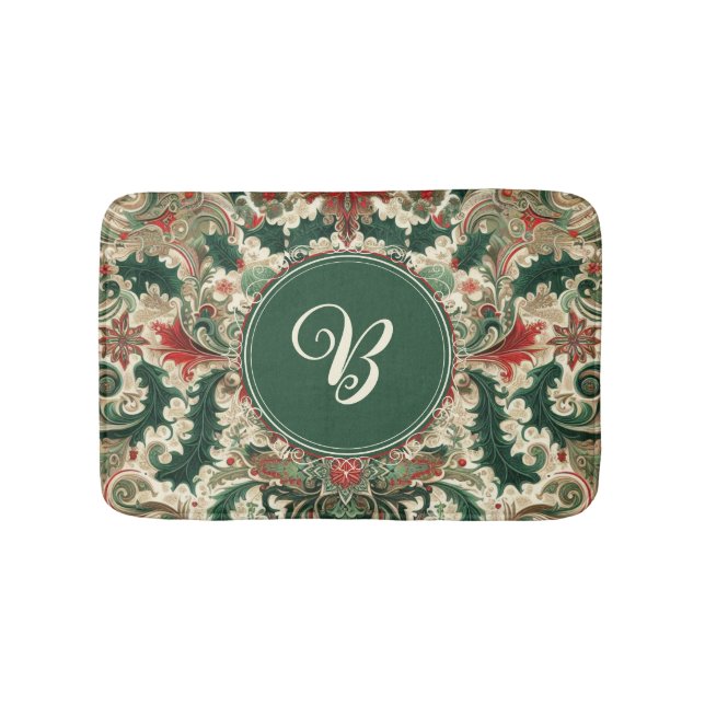 Tapis De Bain Noël Victorien/Classique/Vintage (Devant)