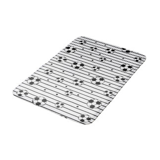 Tapis De Bain Noir Blanc Football Striy Boys