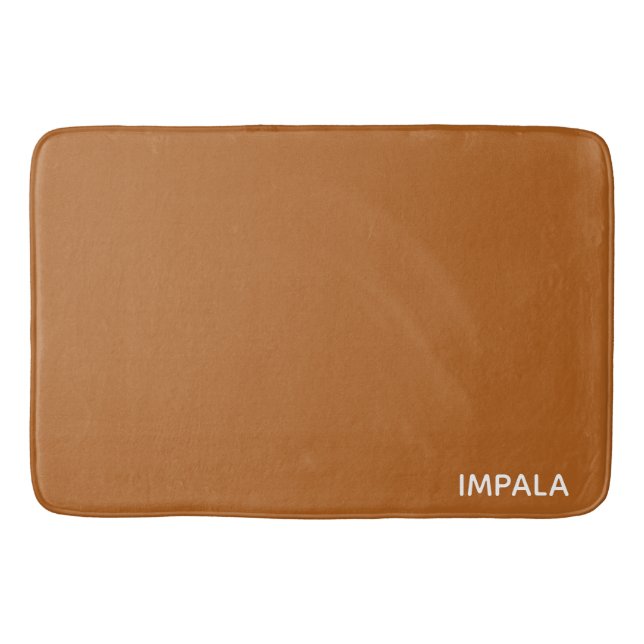 Tapis De Bain nom de couleur brun impala (Devant)