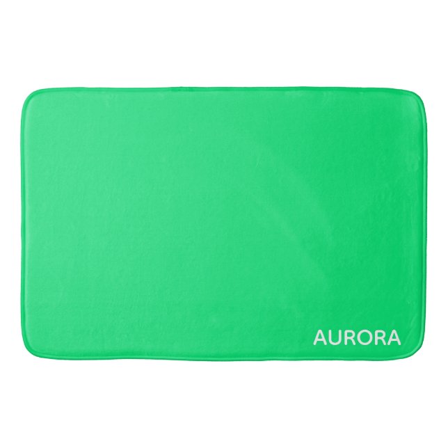 Tapis De Bain nom de couleur vert aurora (Devant)