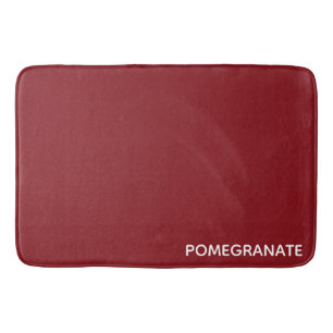 Tapis De Bain Nom de la couleur rouge de la grenade