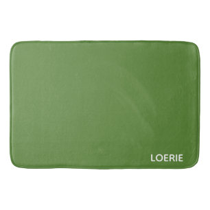 Tapis De Bain Nom de la couleur verte Loerie