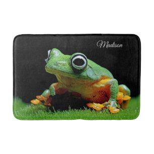 Tapis De Bain Nom personnalisé Grenouille Bain Mat