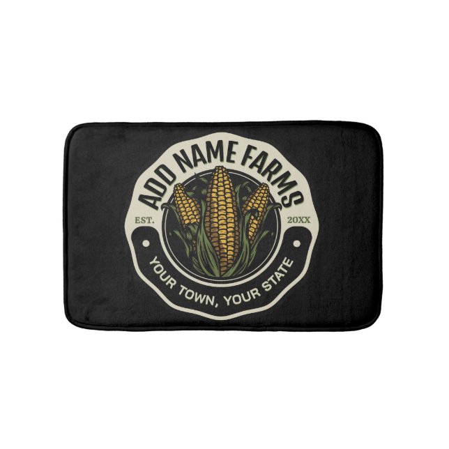 Tapis De Bain Nom personnalisé Sweet Corn Garden Agricole (Devant)
