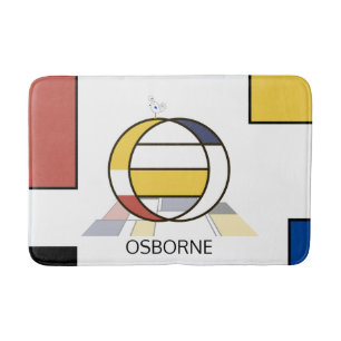 Tapis De Bain Noplasticisme incroyable Art Monogramme. Lettre O