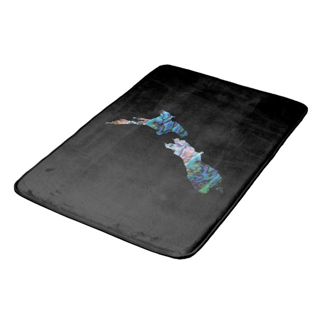 TAPIS DE BAIN NOUVELLE-ZÉLANDE CARTE PAUA (Angle)