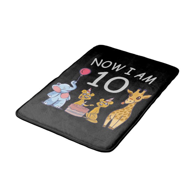 Tapis De Bain Now I, 10 ans d'âge 10 Birthday (Angle)