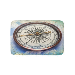 Tapis De Bain Nuages de boussole