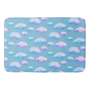 Tapis de bain nuages doux