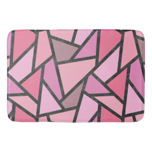 Tapis De Bain Nuances de motif en vitrail de corail