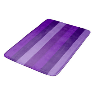 Tapis De Bain Nuances de rayures violettes