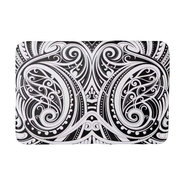 Tapis De Bain NZKULTURE design maori unique (Devant)