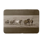 Tapis de bain occidental de cheval de chevaux