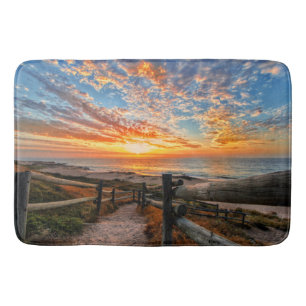 Tapis De Bain Ocean Beach View Tropical Sunset Paradise Dream
