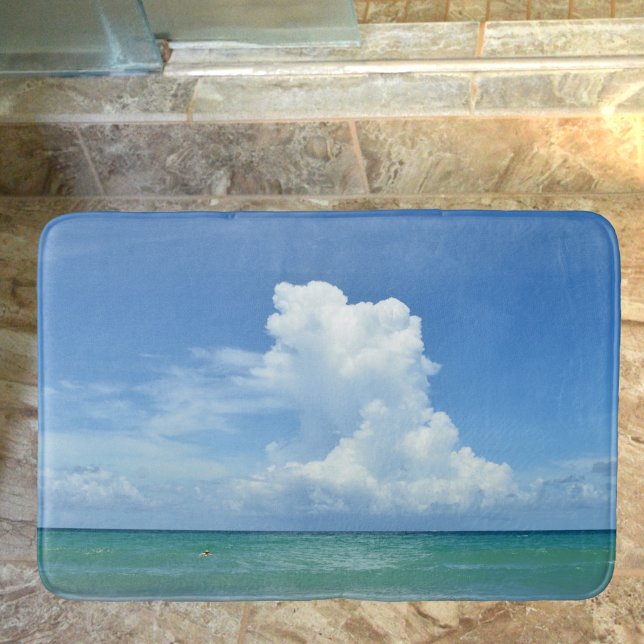Tapis De Bain Océan marin et nuage de tempête Côte (Créateur téléchargé)