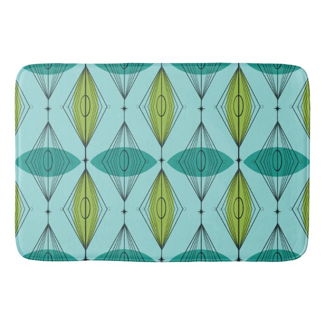 Tapis De Bain Oignon atomique et Starbursts Bath Mat (Devant)