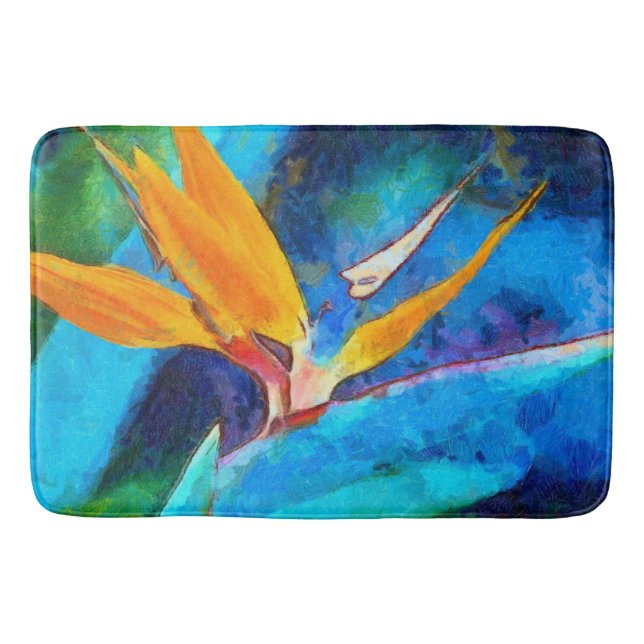 Tapis De Bain oiseau de fleur de paradis (Devant)