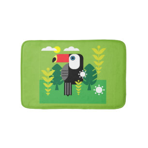 Tapis De Bain Oiseau tropical du Toucan